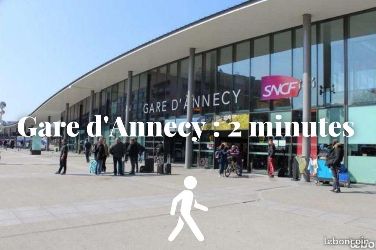 Le Duplex - Hyper Centre - Gare - Wifi - Netflix - Disney + Annecy Kültér fotó