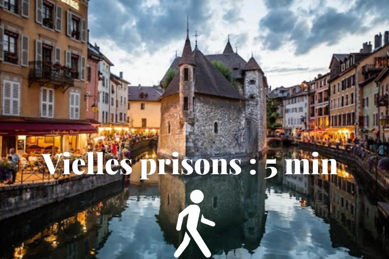 Le Duplex - Hyper Centre - Gare - Wifi - Netflix - Disney + Annecy Kültér fotó